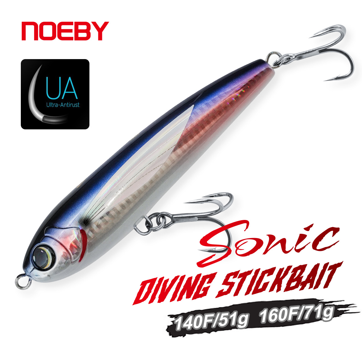 Fishing Lure Buzzbait - ノエビ ダイビングスティックベイト 140mm 51g 160mm 71g