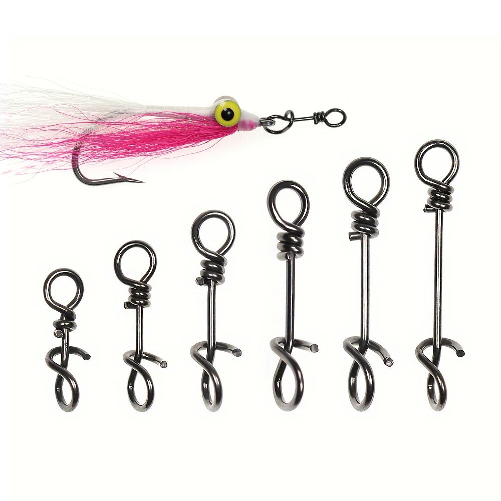 Fishing Lure Accessories - 50 個 10 ミリメートル〜 33 ミリメートルステンレス鋼釣り用スプリングクリップ強化クイックチェンジスナップ釣りルアーリグコネクタアクセサリー