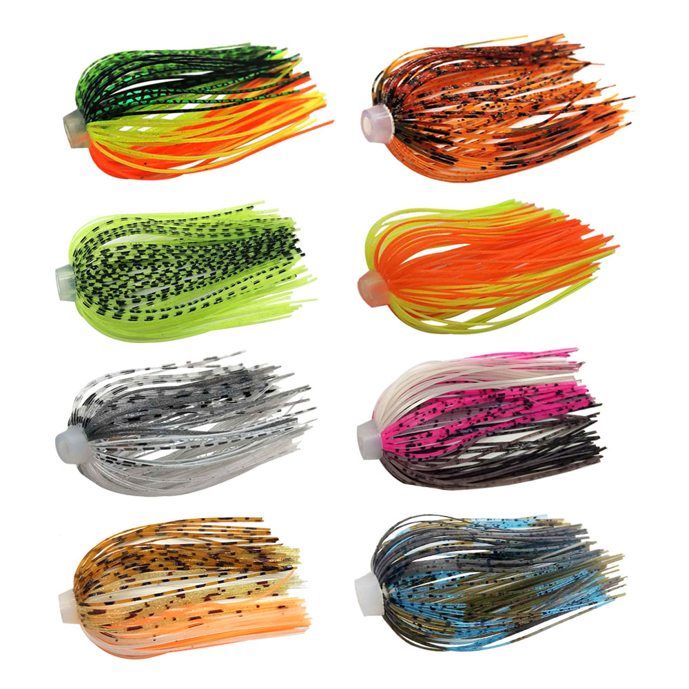 Fishing Lure Buzzbait - 5 ピース/ロット 88 ストランド 64 ミリメートルシリコンスカート弾性穴傘スカート釣りアクセサリーバズベイトスピナーバズベイト