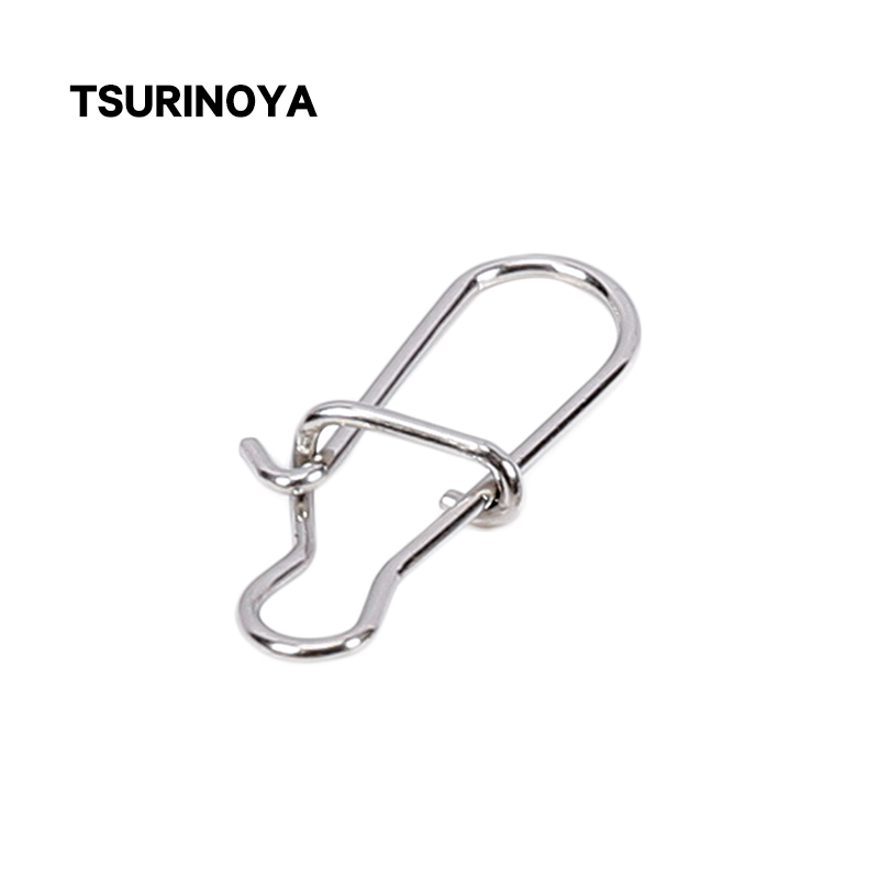 Fishing Lure Accessories - Tsurinoya-ステンレス鋼の釣り針,50個,fastlockクリップ,安全ピン,アクセサリー,ルアーフック用ギア
