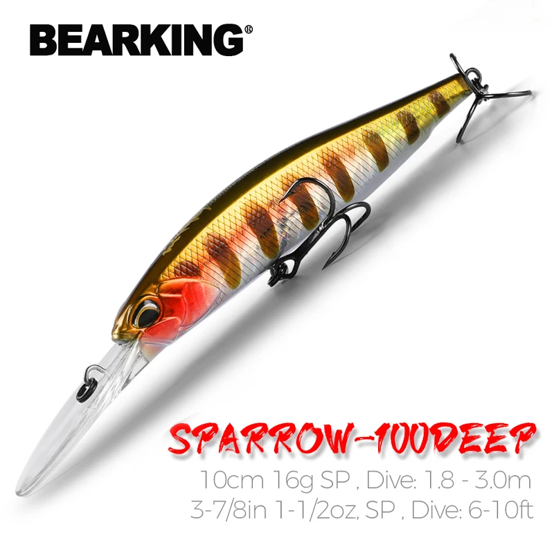 Fishing Lure Jerkbait - BEARKING 10 センチメートル 16 グラムスーパーマグネットウェイトシステムロングキャスト新モデル釣りルアーハード餌 2019