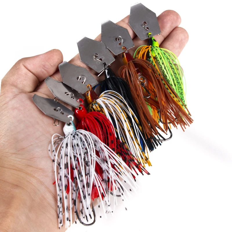 Fishing Lure Crankbait - 6 ピース/セットチャターベイト釣りルアーキットスピナー釣り餌ウィードレスバズベイトワブラーペスカクランクベイトバスパイクスイムベイト用