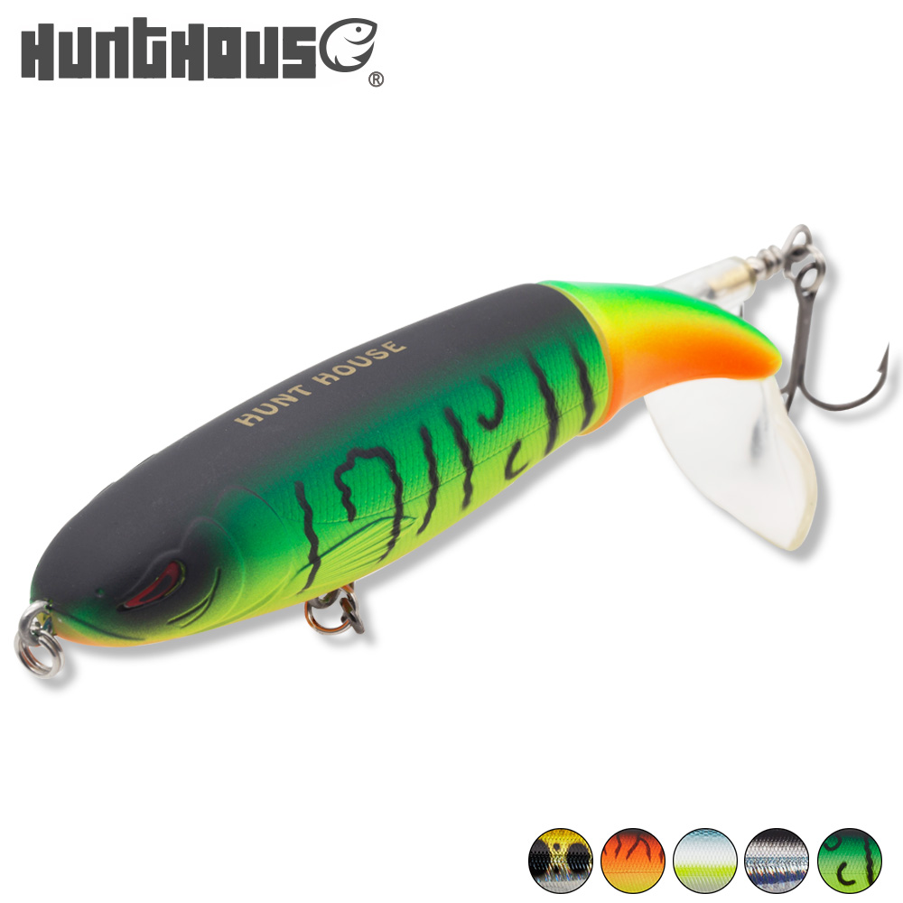 Fishing Lure Popper - ハントハウス ワッパープロッパー ハードペンシル フィッシング ルアー 回転テール