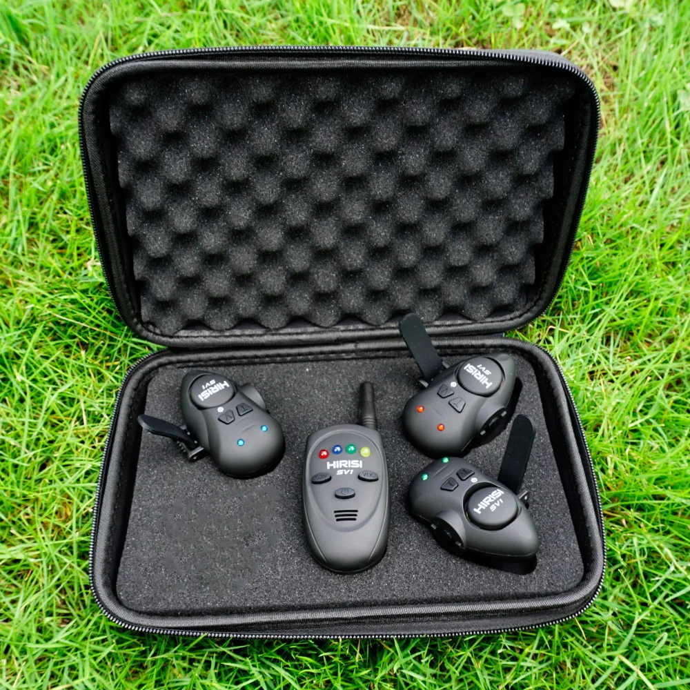 Fishing Lure Box - Hirisi 釣り餌アラームセットポータブルケース発光釣りバイトインジケータ SV1 鯉釣りアクセサリー