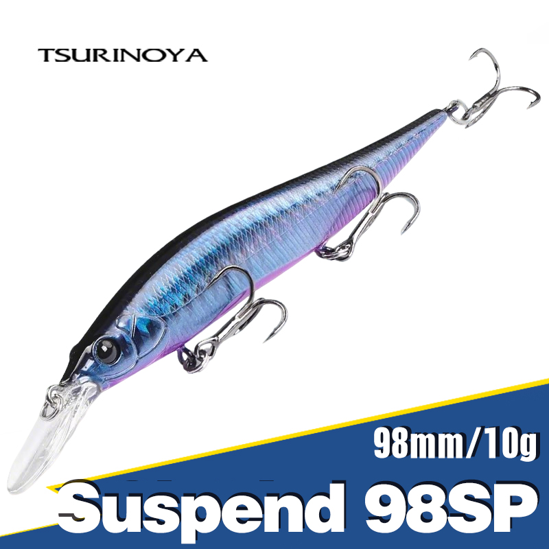Fishing Lure Spinnerbait - TSURINOYA サスペンドミノー AURORA 98SP フィッシングルアー 98mm/3.85インチ