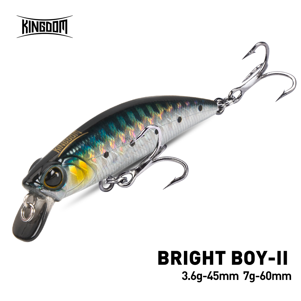 Fishing Lure Crankbait - キングダムシンキングミノー釣りルアー 45mm 60mm 遠投 人工ハードウォブラー クランクベイト