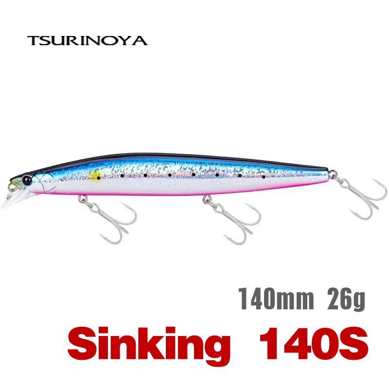 Fishing Lure Jerkbait - TSURINOYA スティンガー 140S 釣りルアー シンキングミノー DW92