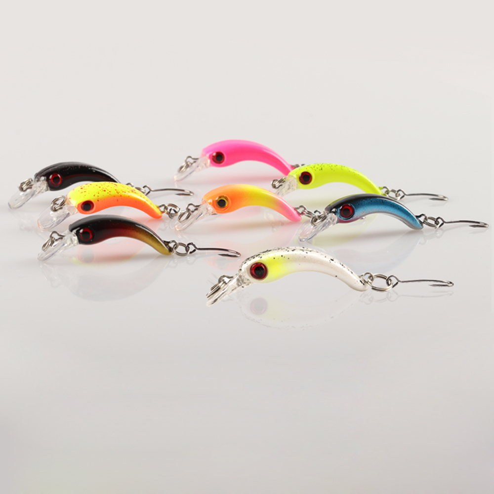 Fishing Lure Crankbait - 1 個新釣りルアー 1.3 グラム 40 ミリメートルトラウトミニクランクベイトワブラー釣具淡水ミノークランク人工ハード餌低音