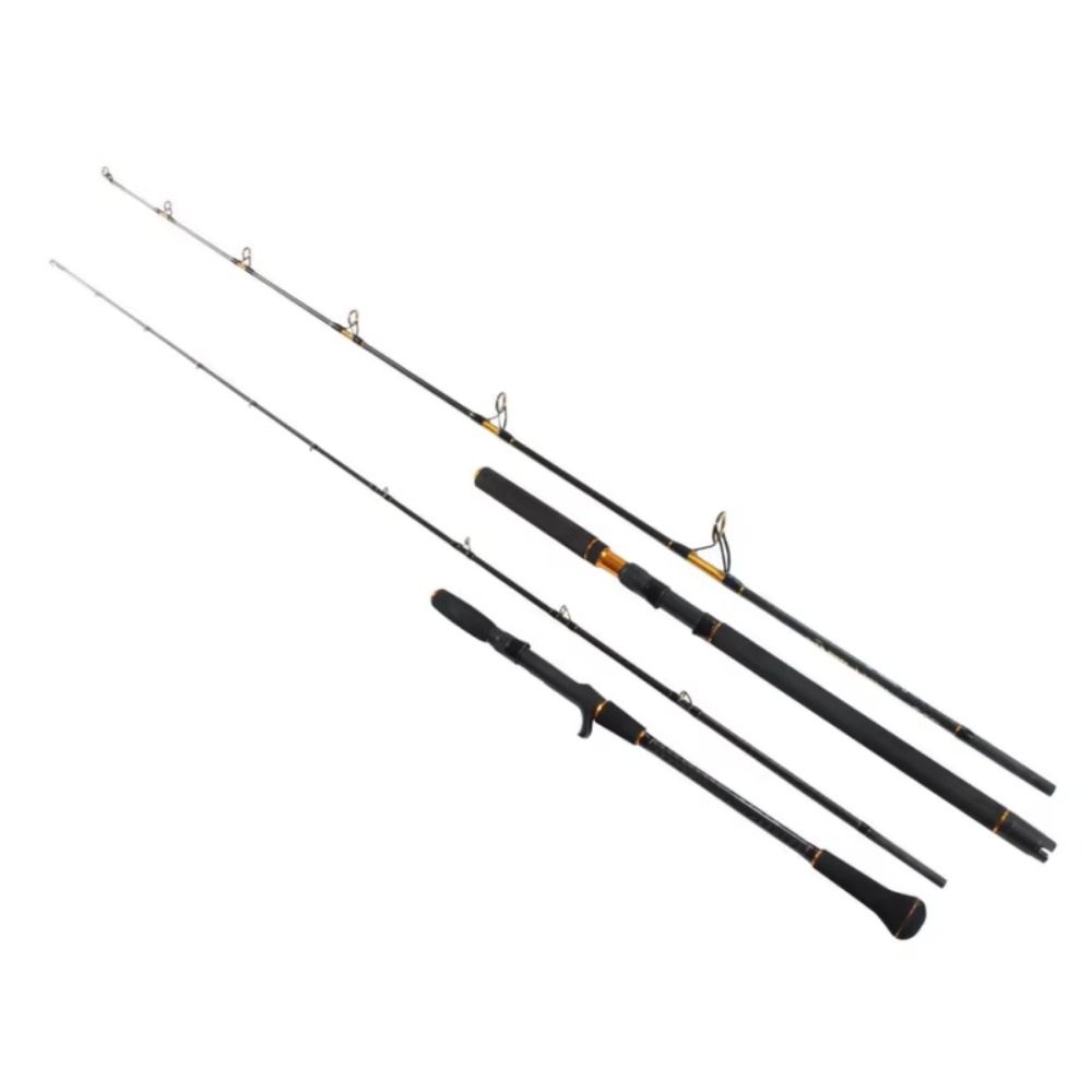 Fishing Lure Jig - 純カーボン製ベイトキャスティングロッド 海釣り用 60-500g ジギングルアーウェイト ファーストアクション 海水・湖・川トラウト用