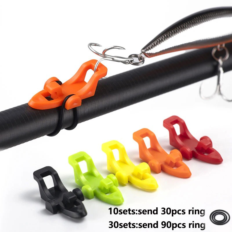 Fishing Lure Jig - 10-30 個釣り竿ポールフックキーパールアーベイトホルダールアーアクセサリージグフック安全保持ホルダー釣りツール 251216
