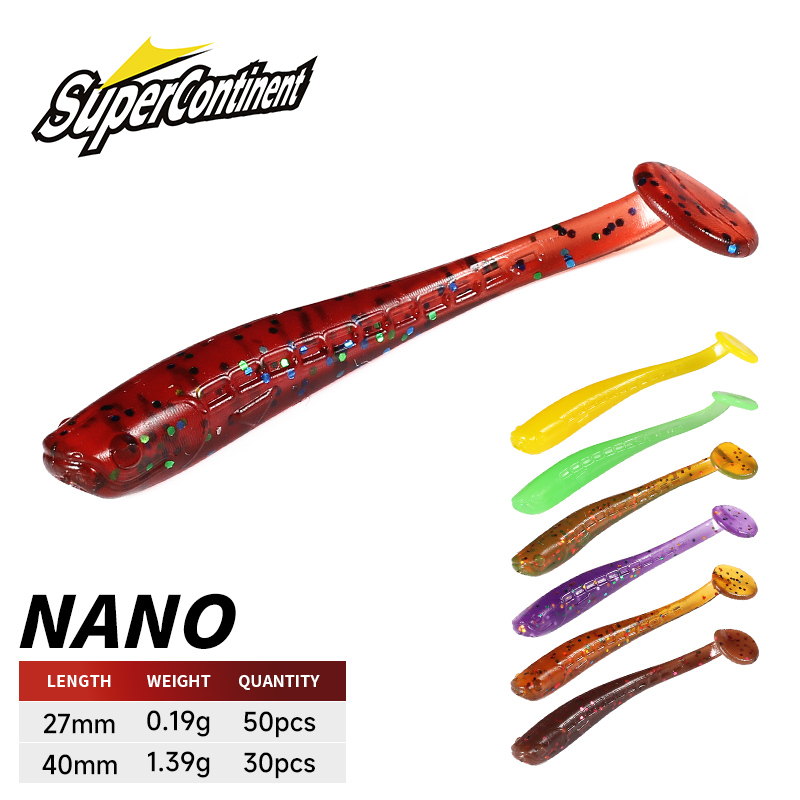 Fishing Lure Soft Plastic - 超大陸ソフトベイト新ミノー 4 センチメートル/30 個 2.7 センチメートル/50