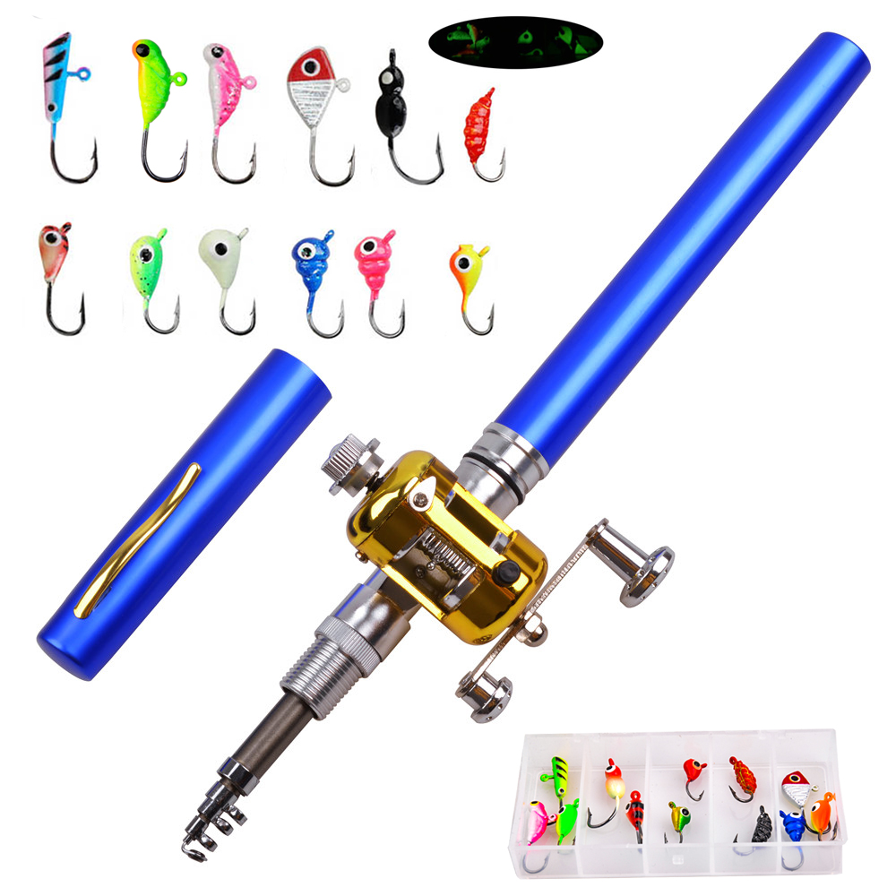 Fishing Lure Jig - ミニ伸縮式釣り竿,釣り道具,リール,12ユニット