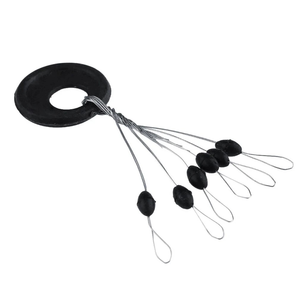 600 個 100 グループセットゴムスペース豆オーバルスト - Fishing Lure Spinner のレビューと価格