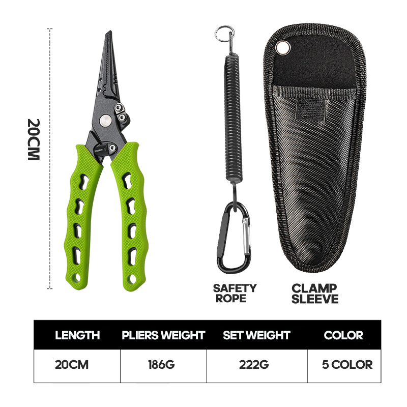 TAIYU 5色ステンレス鋼ルアープライヤー釣り用プライヤー - Fishing Lure Accessories のレビューと価格