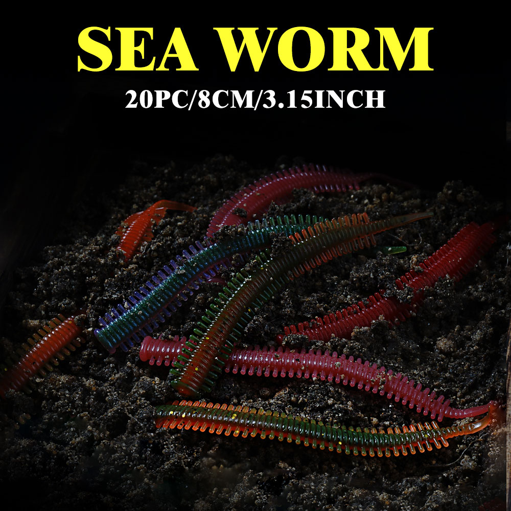 SUNMILE 10個入りサンドワームルアー 8.2cm ソ - Fishing Lure Soft Plastic のレビューと価格