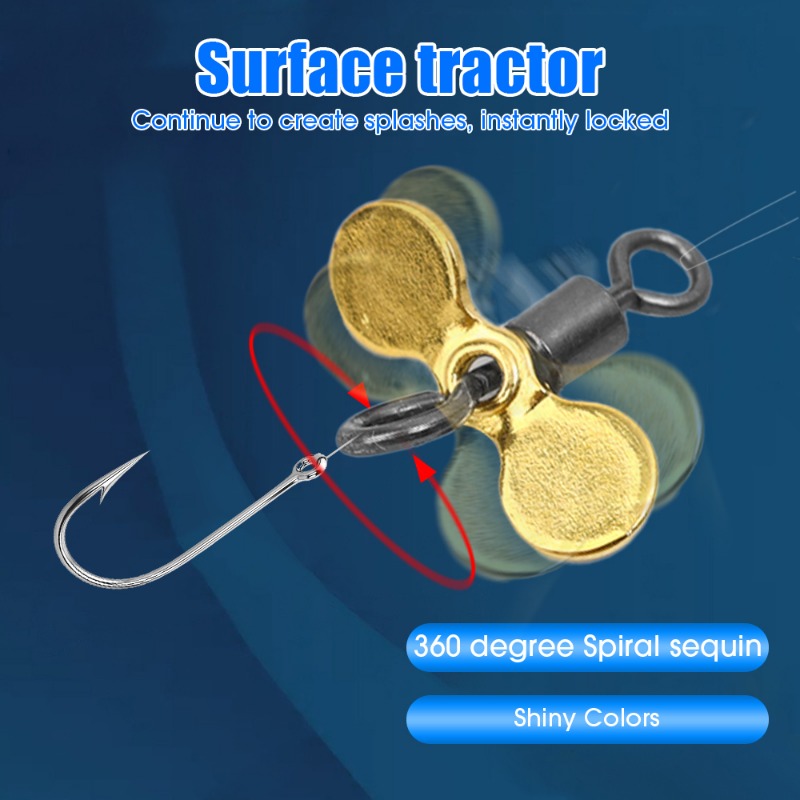 プラグキャスティング釣りプロペラブレードターボプロペラスピナ - Fishing Lure Spinnerbait のレビューと価格