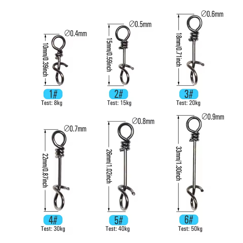 50 個 10 ミリメートル〜 33 ミリメートルステンレス - Fishing Lure Accessories のレビューと価格