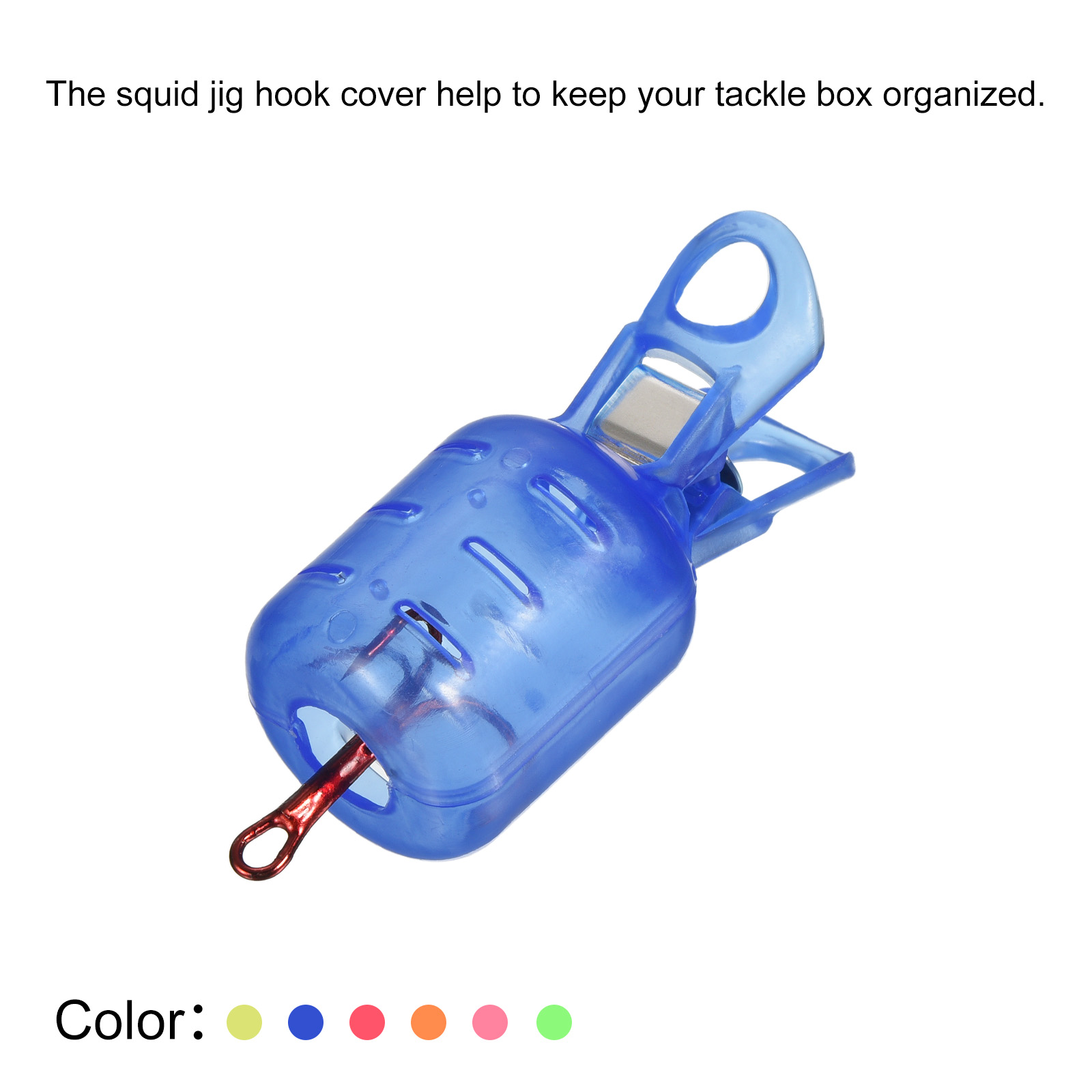 10 個小型イカジグフックプロテクターケース釣りフックカバー - Fishing Lure Box のレビューと価格