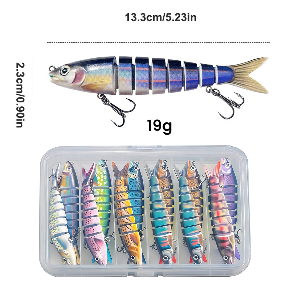 10 個の釣り用ルアー バストラウト用 マルチジョイントスイ - Fishing Lure Popper のレビューと価格