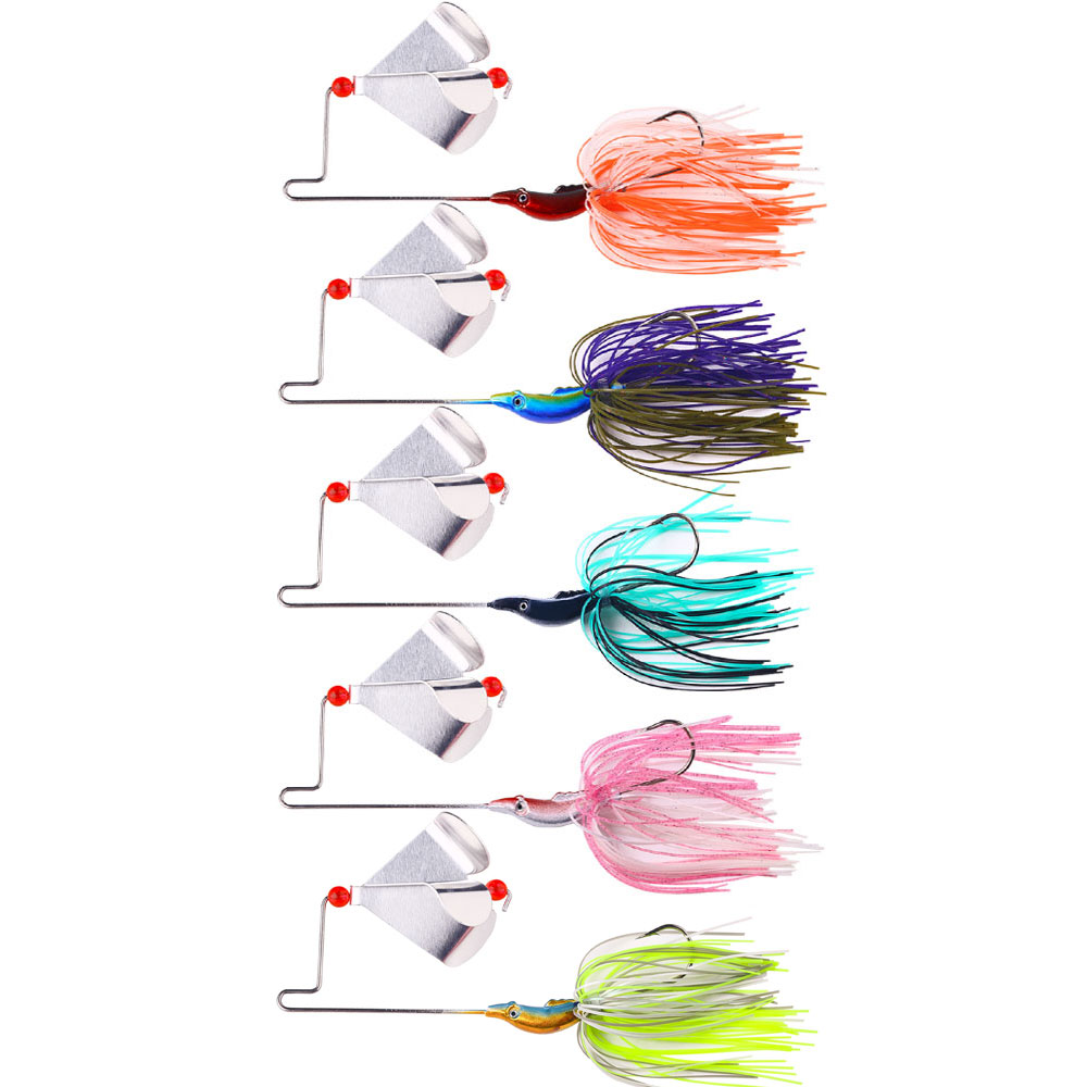 22g バズベイト釣り用ルアー、プロペラブレードとシリコンス - Fishing Lure Blade Bait のレビューと価格