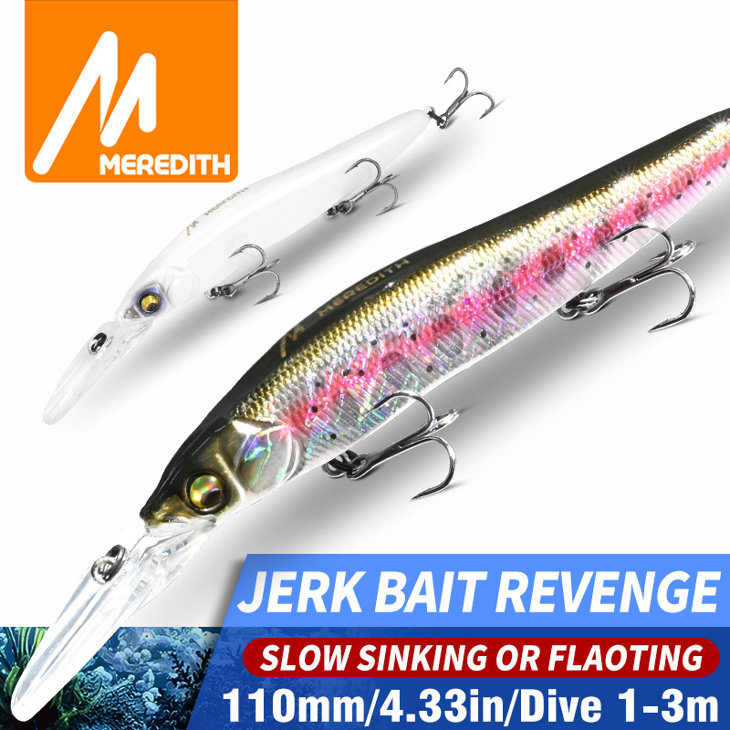 メレディス ミノー ウォブラー フィッシング ルアー 110 - Fishing Lure Jerkbait のレビューと価格