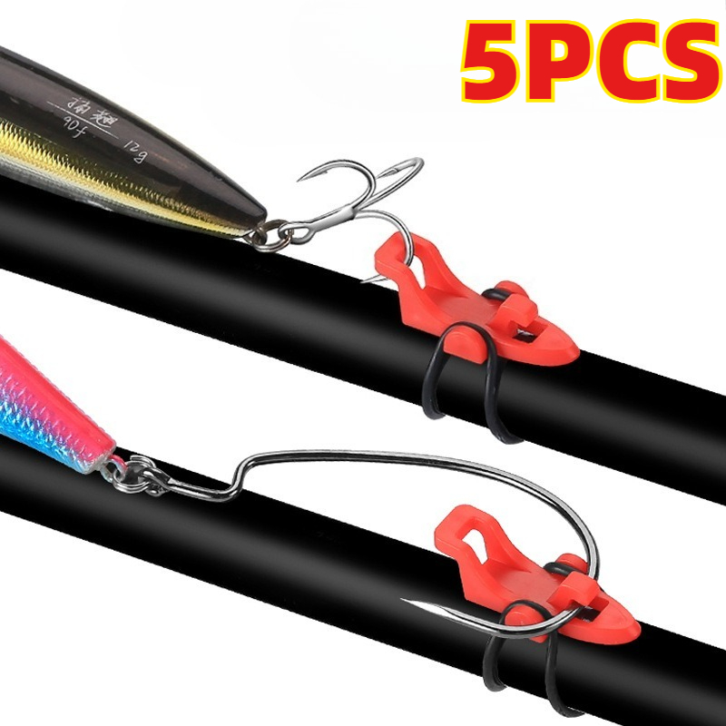 5 個釣り竿ポールフックキーパールアーベイトホルダールアーア - Fishing Lure Jig のレビューと価格