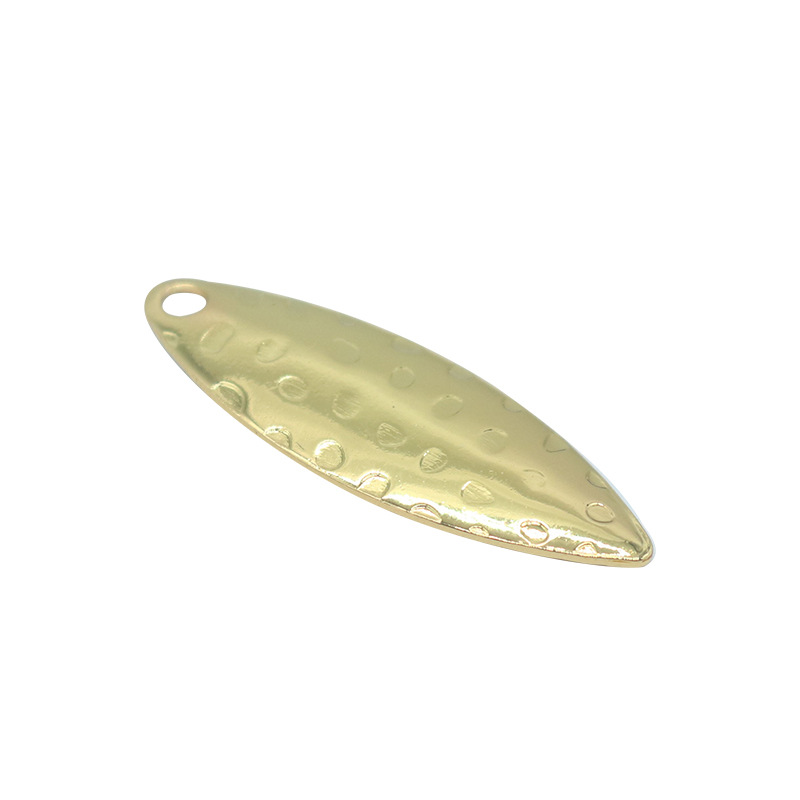 10 ピース/ロット柳の葉スパンコールピット表面 DIY ノ - Fishing Lure Spoon のレビューと価格