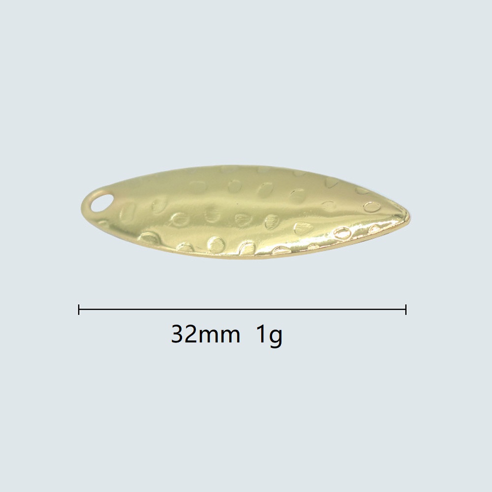 10 ピース/ロット柳の葉スパンコールピット表面 DIY ノ - Fishing Lure Spoon のレビューと価格