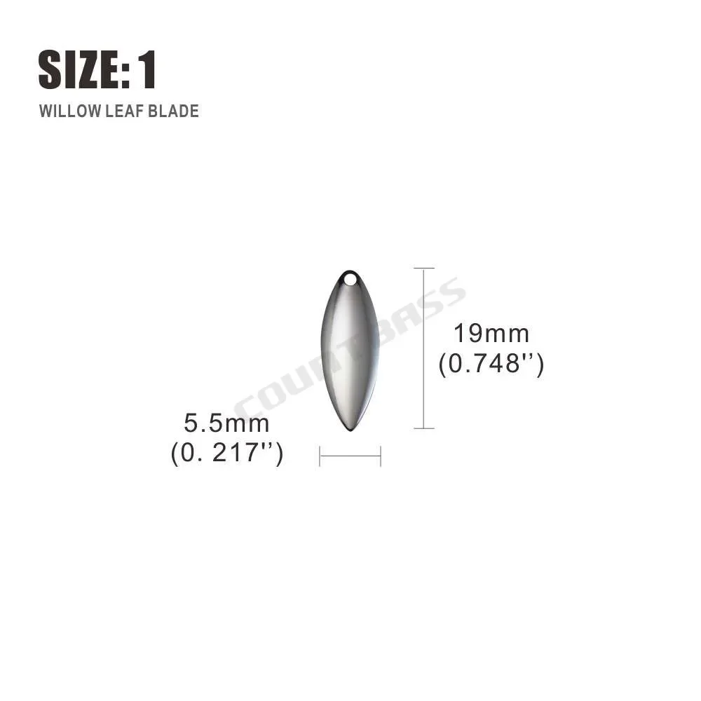 Countbass 50 個サイズ 1-6 ニッケル鋼ヤナギ - Fishing Lure Spinnerbait のレビューと価格