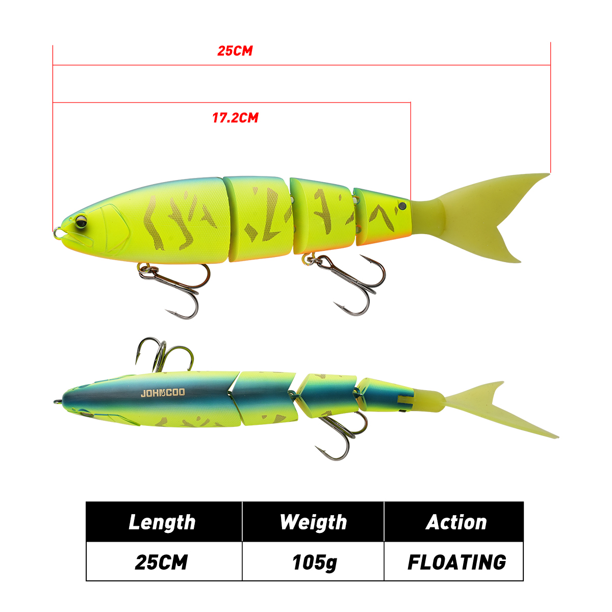 ジョンコー ジョイントフィッシングルアー 25cm 105g - Fishing Lure Popper のレビューと価格