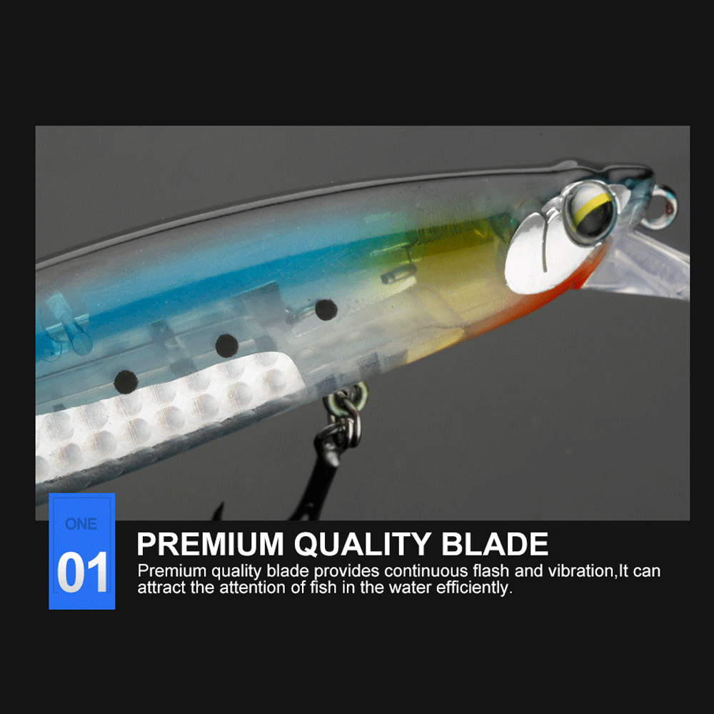 Jhoncoo-釣り用のフローティングベイト,魚を捕まえるた - Fishing Lure Blade Bait のレビューと価格