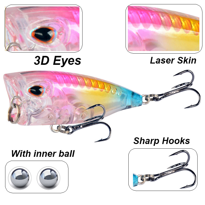 YUCONG 1PC ミニポッパー釣りルアー 4 センチメー - Fishing Lure Popper のレビューと価格