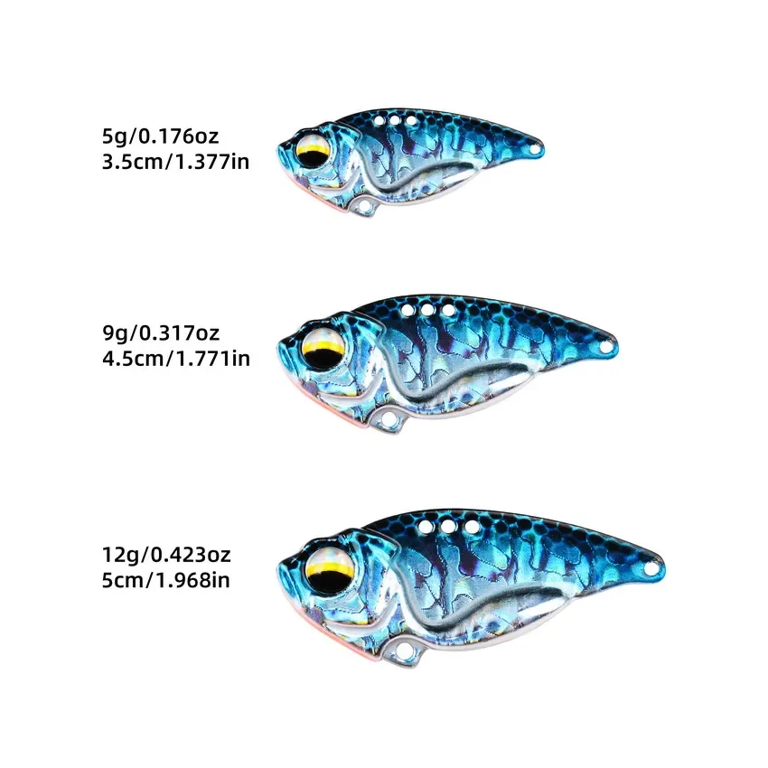 VIB スプーン釣りルアー 5 グラム 9 グラム 12 グ - Fishing Lure Crankbait のレビューと価格