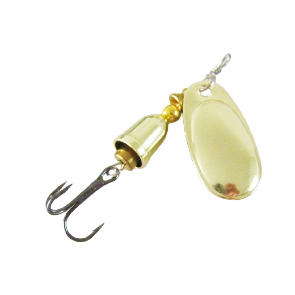 真ちゅう製の硬い人工スプーンベイト,銅の刃,回転スピナー,釣 - Fishing Lure Blade Bait のレビューと価格