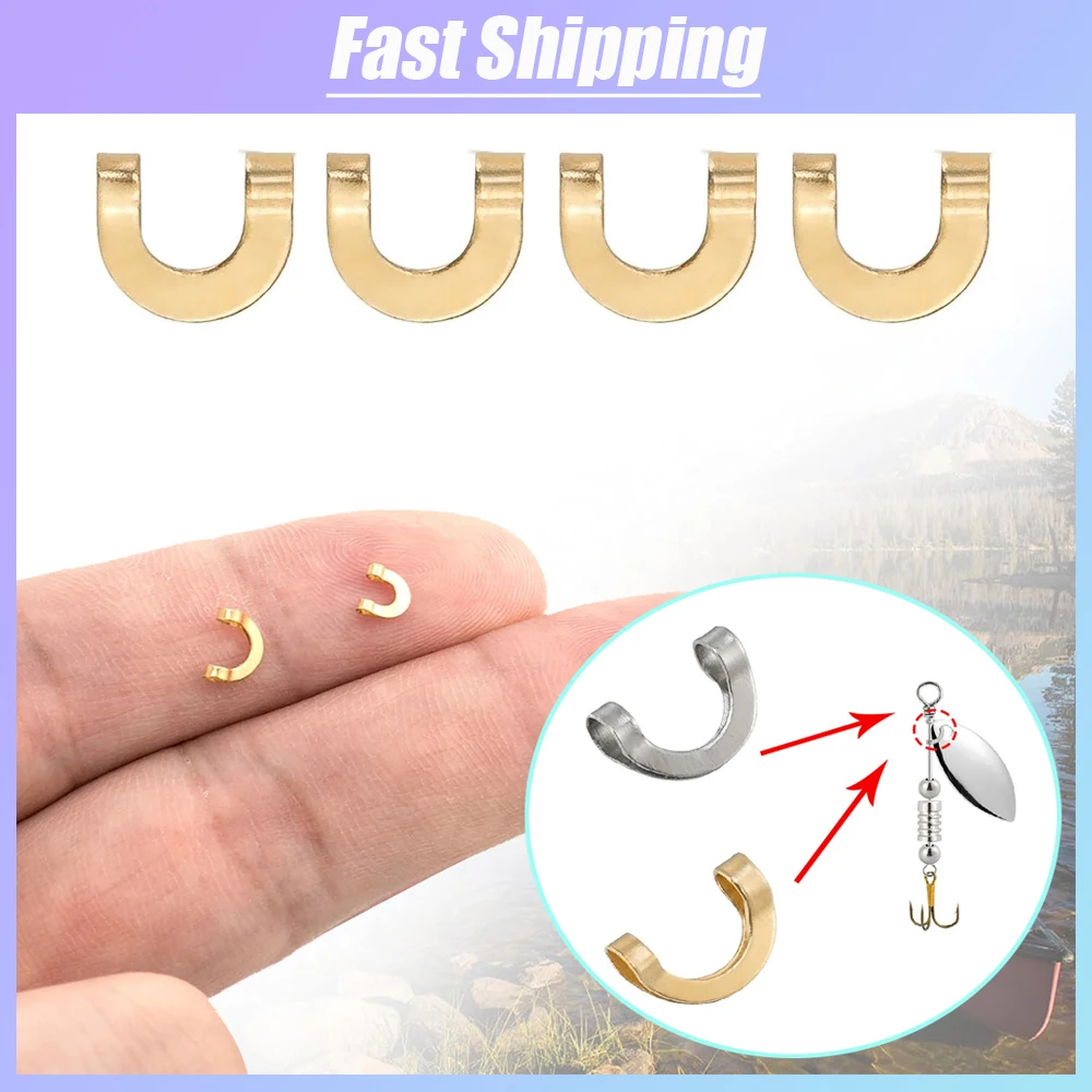 U字型固定ステンレス鋼クリップ、スピナーベイトクリップ、釣り - Fishing Lure Spinnerbait のレビューと価格