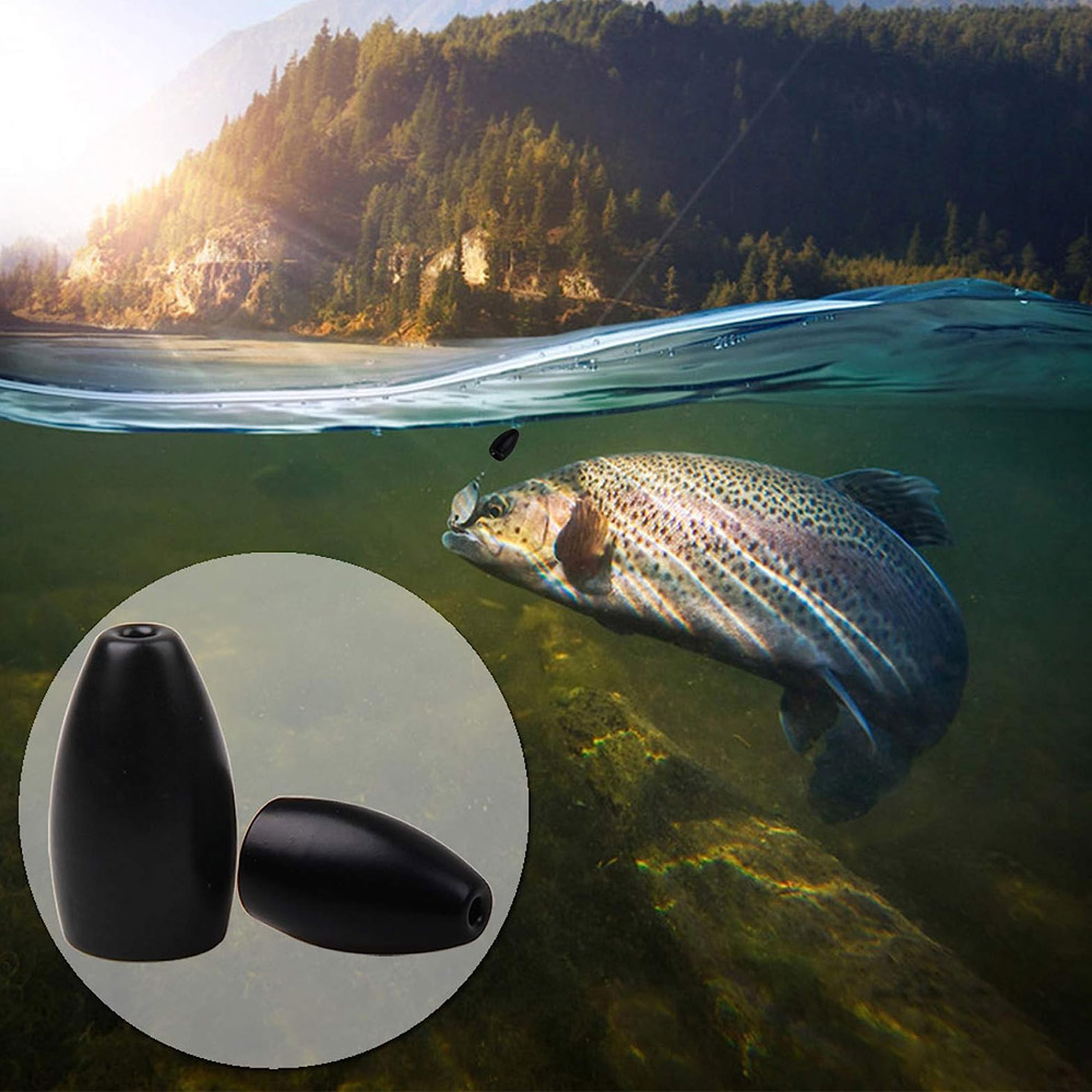 タングステン鋼釣りウェイト弾丸釣りシンカーウェイトワームジグ - Fishing Lure Jig のレビューと価格